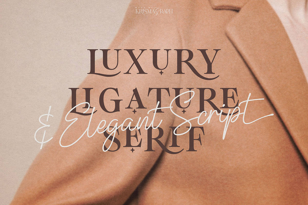 Hollywood Secrets | Font Duo, a Script Font by Krismagraph (Photo 2 of 15)