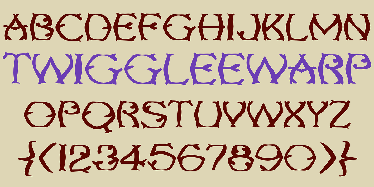 Twigglee, a Handwritten Font by Ingrimayne Type (Photo 4 of 5)