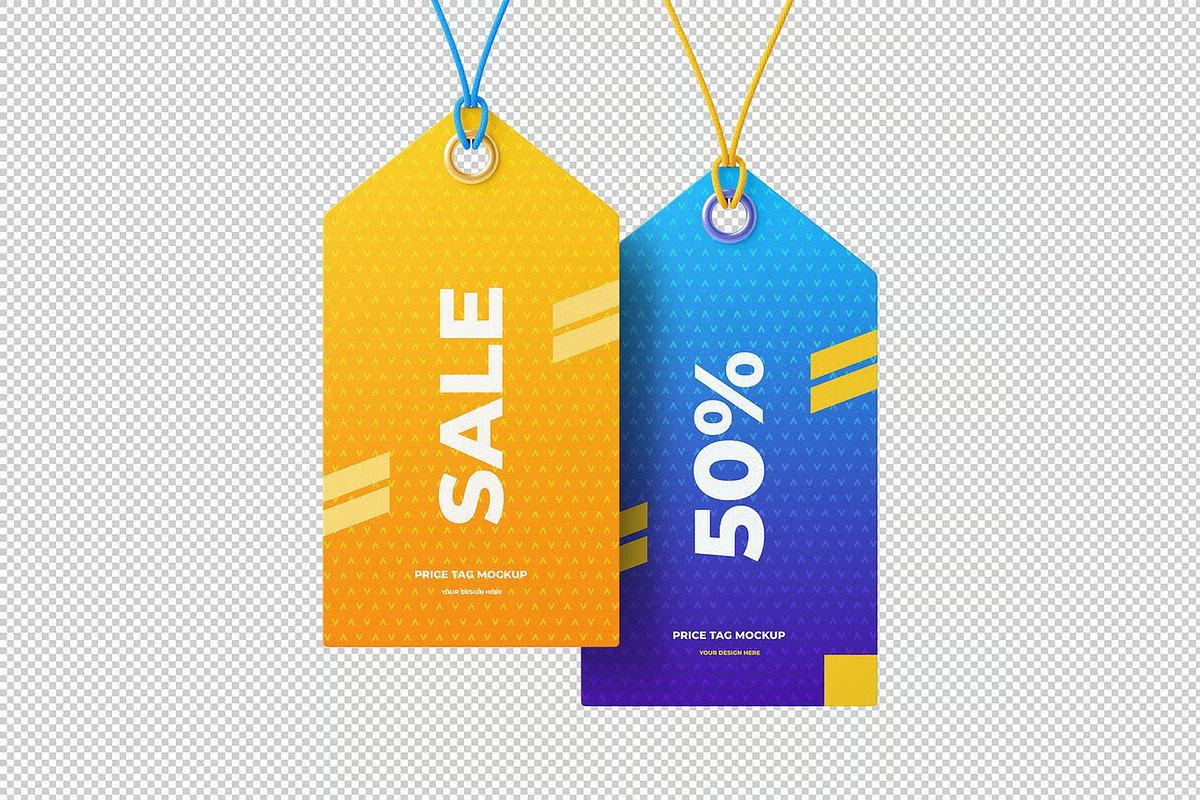 Customizable Price Tag Mockup, an Advertising Mockup by zpackcreative (Photo 5 of 6)