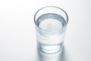 Glass of water isolated on white background, a Food & Drink Photo by AlyaAnd