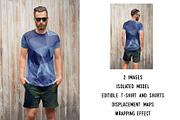 T-shirt mock up (front and back) # 1, a Shirt Mockup by Arfis (Thumbnail 2 of 7)
