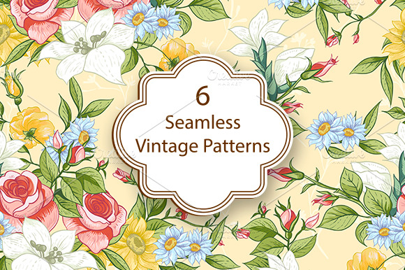Seamless Pattern with Wildflowers preview 6