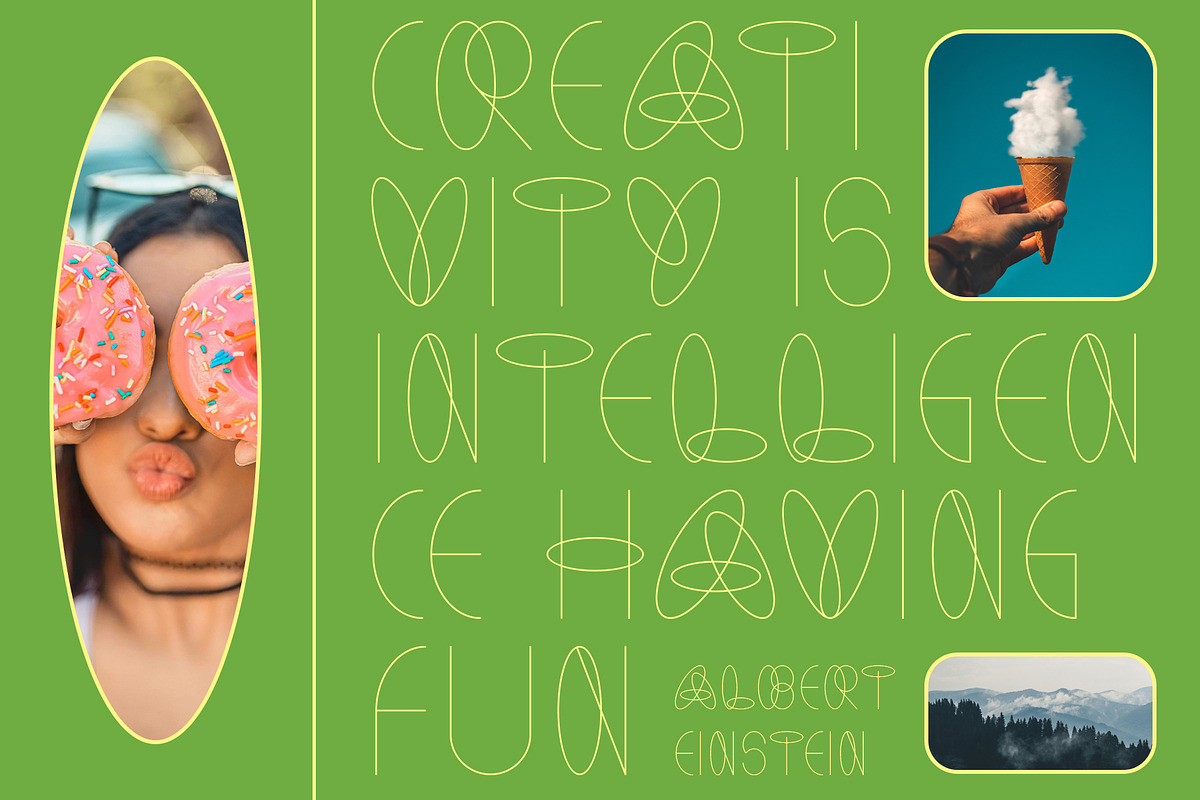Modern Geometric Thin Font - Verisio, a Font by CreativeFolks (Photo 5 of 6)