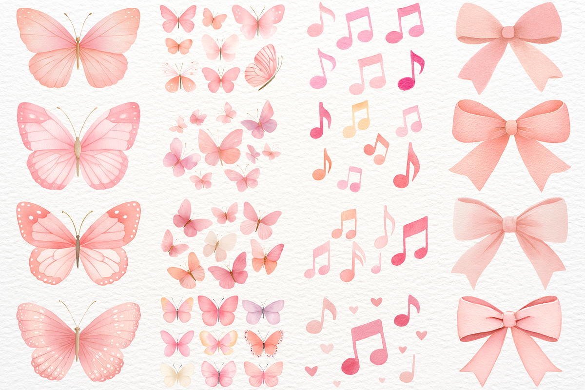 Pink Ballet Clipart Baby Ballerina, a Person Illustration by SugarCloudStudioArt (Photo 3 of 9)