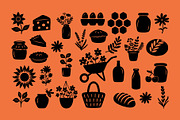 FARMERS MARKET, HAND DRAWN SET, a Food Illustration by NatalieArtShop (Thumbnail 4 of 14)