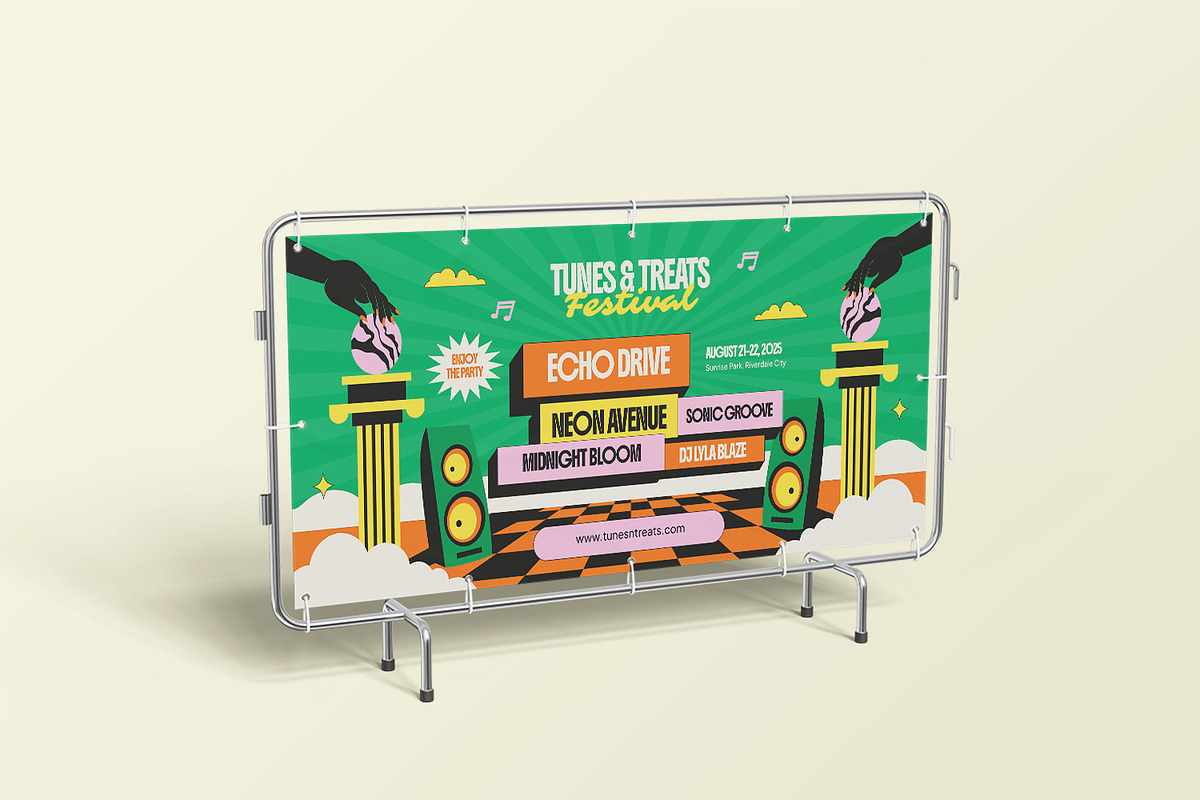 Tunes & Treats - Landscape Banner, a Print Template by StreaksideStd (Photo 2 of 3)