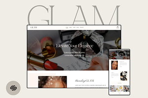 Glam E-Commerce Squarespace Template