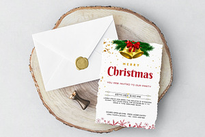 Canva Christmas Invitation Card