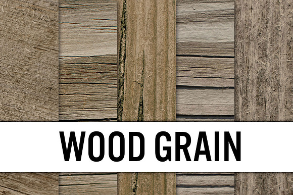Wood Grain Digital Paper - 5 Pack preview 4