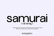 Samurai Family Pack (12 Fonts), a Sans Serif Font by Schrifted Type (Thumbnail 1 of 14)