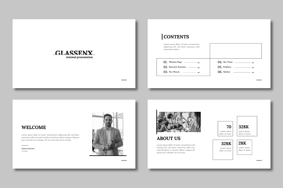 Minimal PowerPoint Presentation ppt, a Presentation Template by Mighty-Slide (Photo 2 of 6)