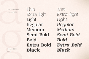 Rosan Serif - Cinematic Serif Font