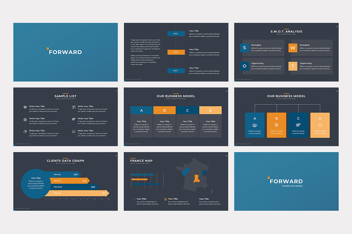 Forward Business Google Slides, a Presentation Template by slidequest (Photo 7 of 16)