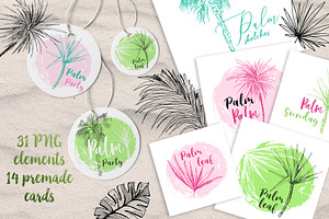 Tropicana - Palm Trees & Leaves Set