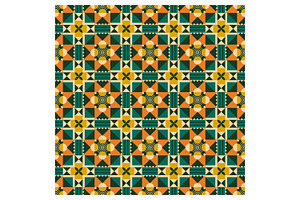 Geometric Pattern with Earthy Tones, a Pattern Graphic by Creative Backgrounds