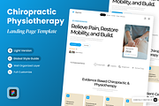 Chiropractic & Physiotherapy, a Landing Page Template by SLAB! Design (Thumbnail 1 of 4)