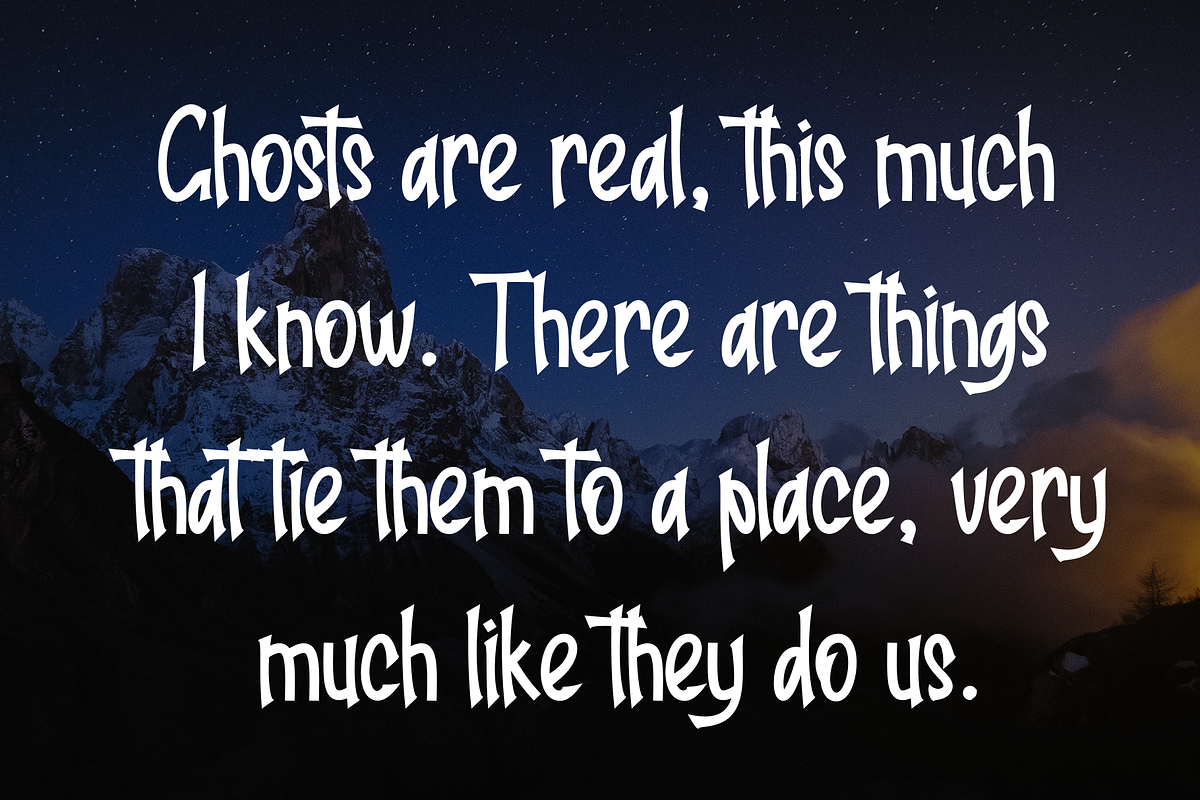 Nightmare | Script Font, a Script Font by Scratchones (Photo 6 of 9)