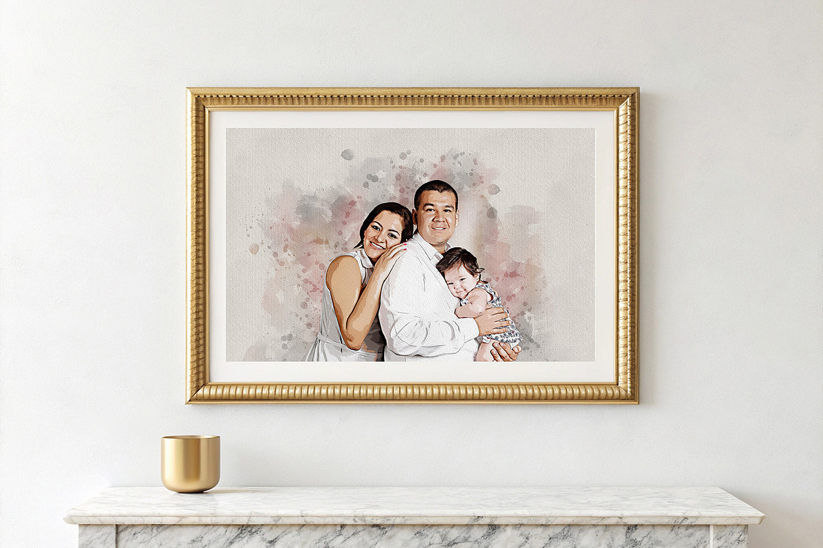Costume Family Watercolor Art, an Action Add-On by MRI STUDIO (Photo 7 of 27)