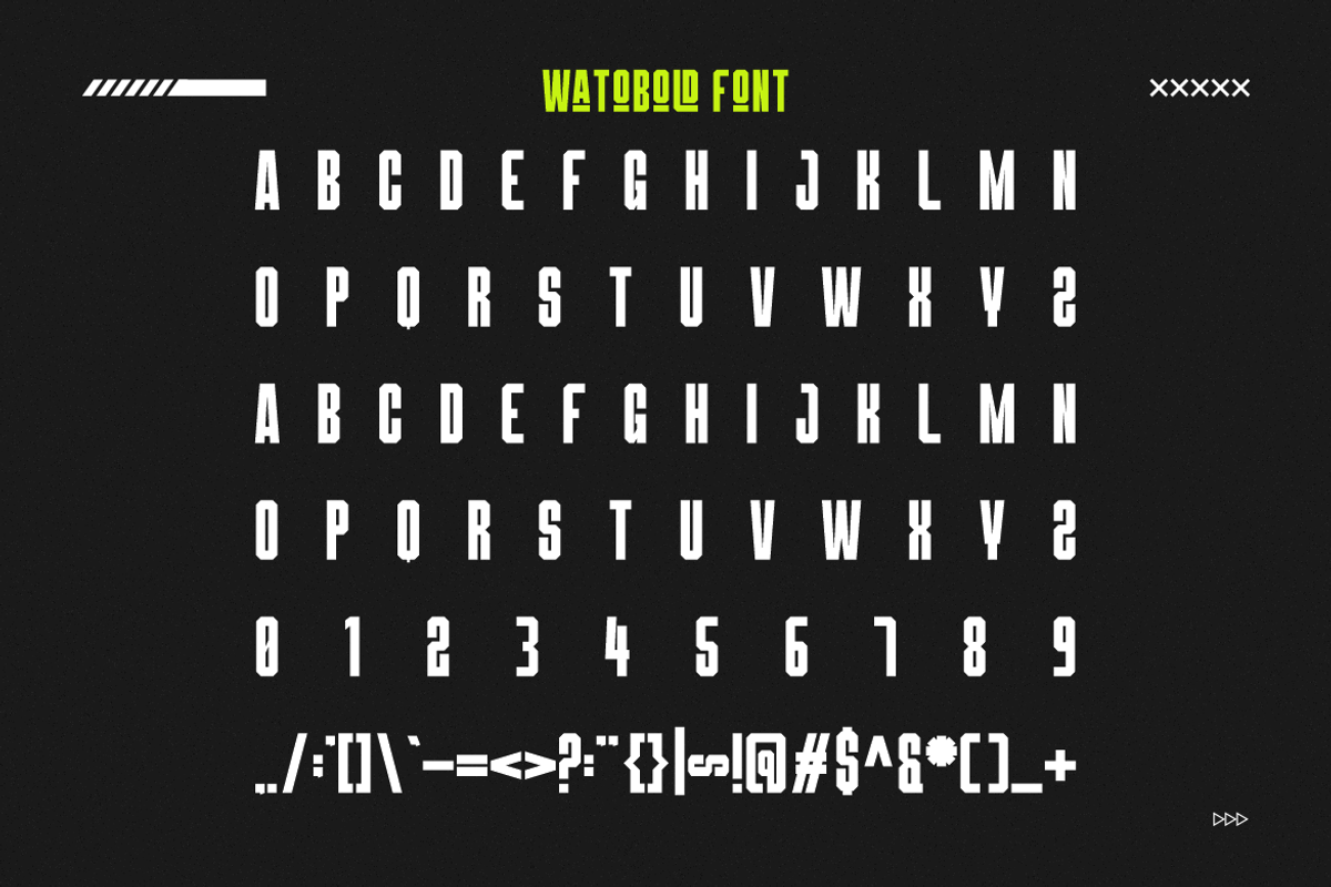 Watobold - Sport Tall Font, a Sans Serif Font by Iqsiart Studio (Photo 4 of 7)