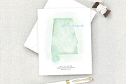 Watercolor Map of Alabma, a Graphic by Beloved Paper (Thumbnail 2 of 6)