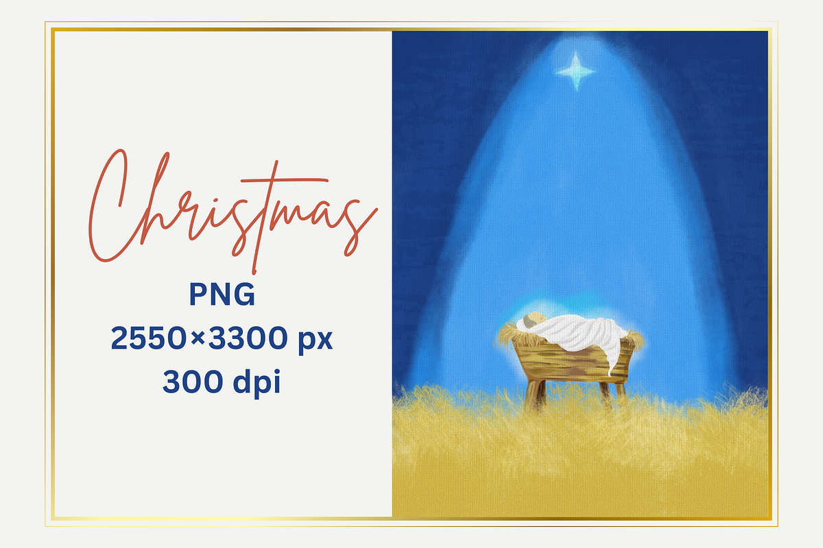 Jesus on the manger, a Person Illustration by AMMi (Photo 1 of 2)