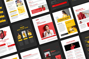 Client Welcome Packet Canva Template, a Brochure Template by TheBrightGrap