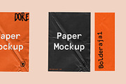 Dore - Wrinkle paper mockup, a Product Mockup by Bolderaja1 Studio (Thumbnail 2 of 8)