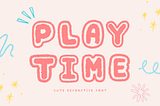 Playtime - Cute Decorative Font, a Handwritten Font by Kanink Studio (Thumbnail 1 of 8)