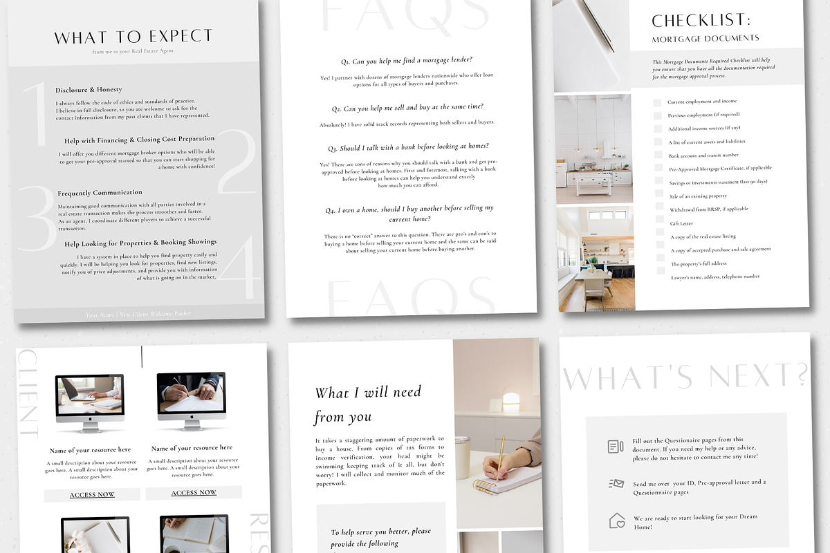 Buyer Bundle: Welcome Exit Packets, a Brochure Template by ZoaniDesign (Photo 5 of 10)