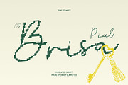 CS Brisa Pixel, a Script Font by Craft Supply Co. (Thumbnail 1 of 8)