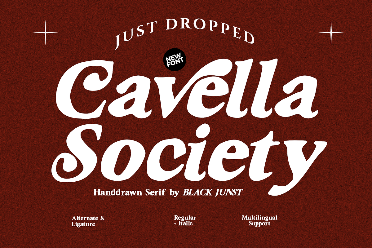 Cavella Society, a Serif Font by Black Junst (Photo 1 of 10)