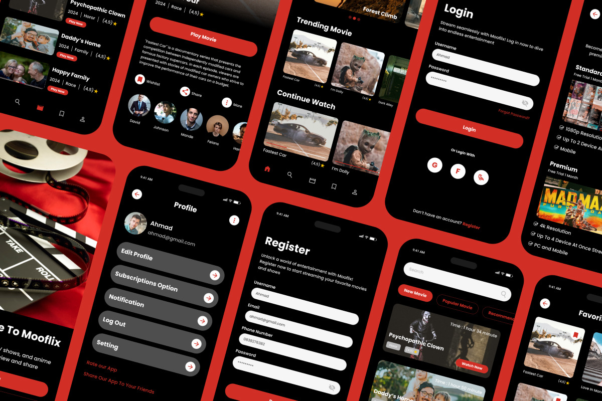 Mooflix - Movie Streaming Mobile App, an App Template by twinstd (Photo 4 of 5)