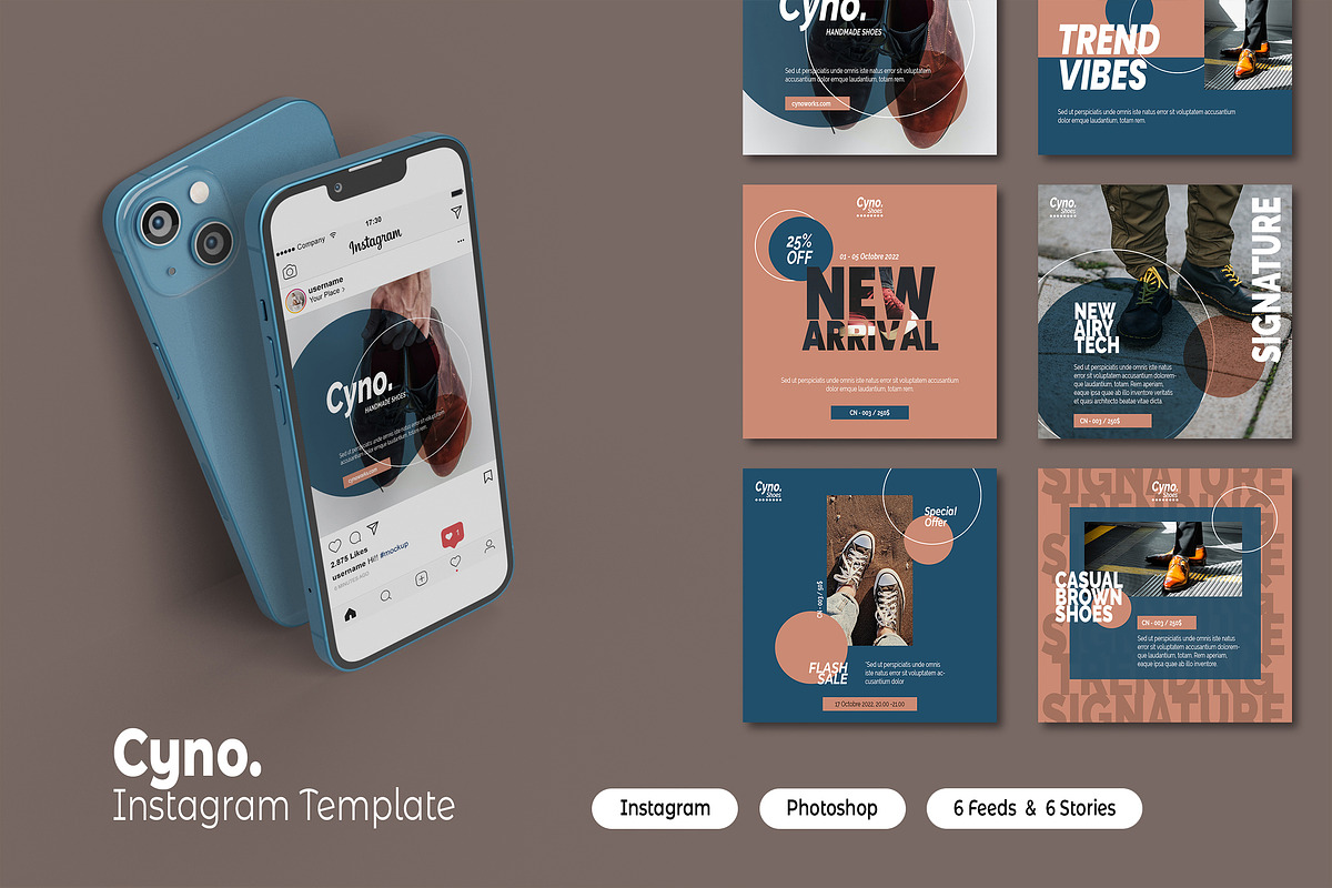 Cyno - Instagram, a Social Media Template by Bokuto (Photo 1 of 3)