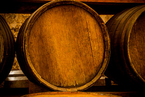 Wine barrels stacked featuring alcoholic, bar, and barrel