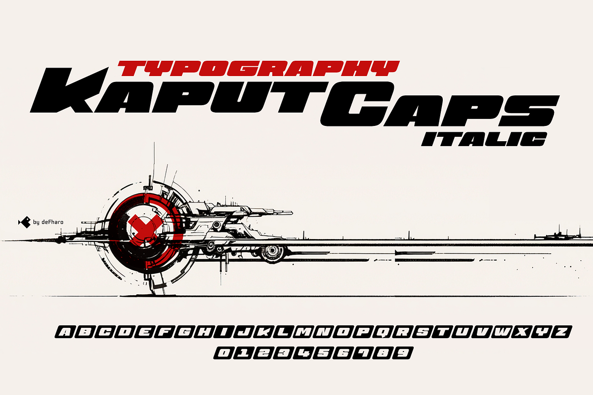 Kaput Caps Display - 02 fonts, a Sans Serif Font by deFharo (Photo 4 of 12)