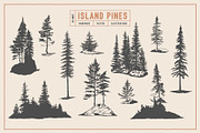 Island Pine Trees | Illustrations, an Object Illustration by Max Lockwood (Thumbnail 2 of 10)