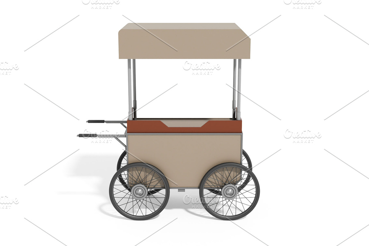 Coffee Cart 3D Model, an Object 3D Model by mrfauzi (Photo 4 of 8)