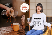 Mascot logo & coffee shop line art, a Graphic by Heartwarming Art (Thumbnail 3 of 12)