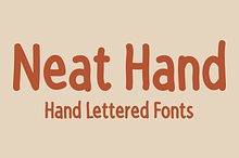 Neat Hand - Hand Lettered Fonts