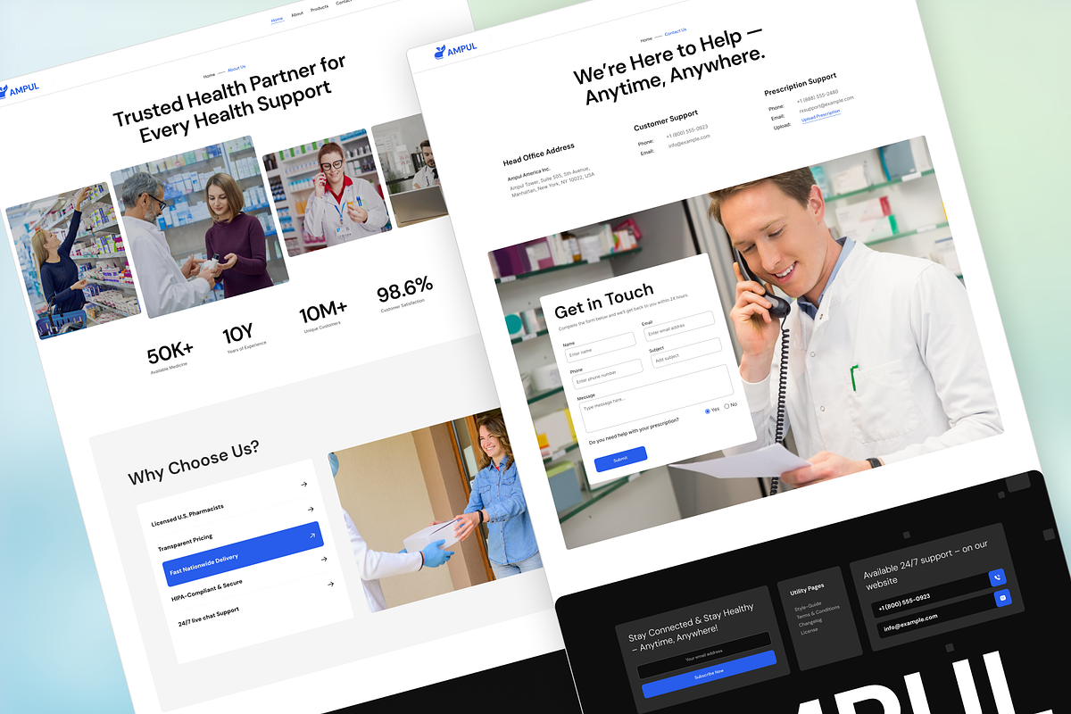 Ampul - Pharmacy Website Template preview 5