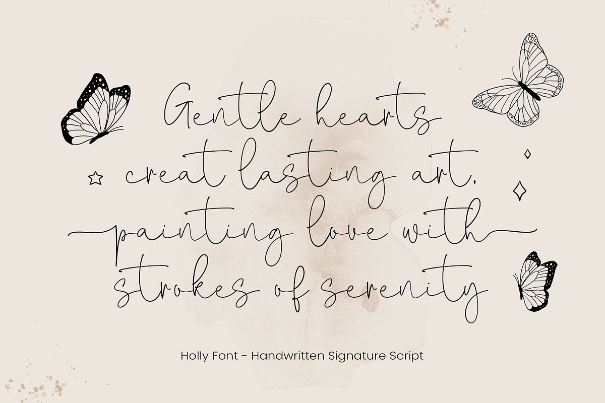 Holly - Christmas Font, a Handwritten Font by Mozatype (Photo 2 of 8)