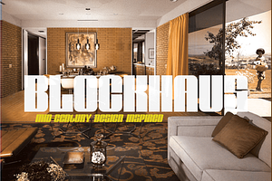 Blockhaus A Bold Display Font