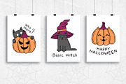 Halloween doodle collection, an Object Graphic by My May Art (Thumbnail 4 of 11)