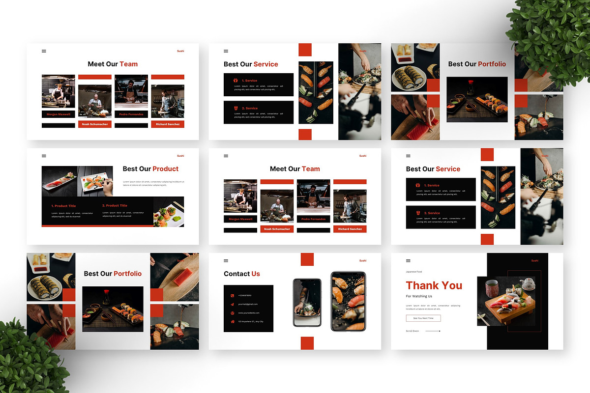 Sushi - Food Keynote preview 4