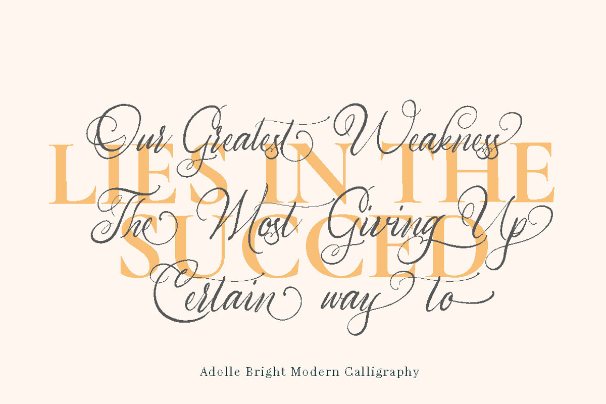 Adolle Bright - Modern Calligraphy preview 2