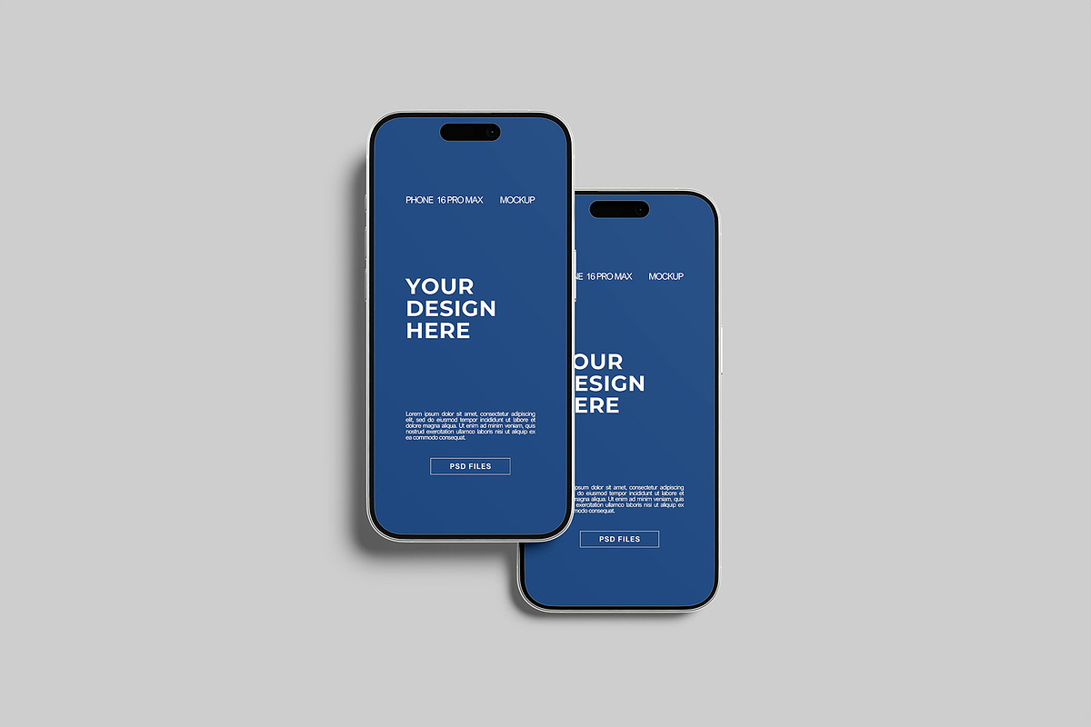 iPhone 16 Pro Max Mockup, an iPhone Mockup by Graphiculon (Photo 11 of 11)