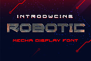 Robotic Mecha Display Font, a Font by IHDSTD (Thumbnail 1 of 4)