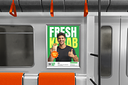 Subway Interior Poster Mockup, an Advertising Mockup by Bartama Graphic (Thumbnail 3 of 5)