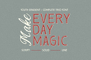 Youth Gradient - Modern Combination, a Script Font by ErgibiStudio (Thumbnail 8 of 10)