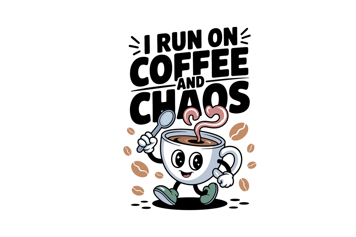 Coffee & Chaos Design Bundle SVG, a Food Illustration by Annudesign (Photo 11 of 14)